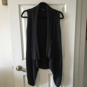 Splendid Cotton Wool Blend Drape Vest XS